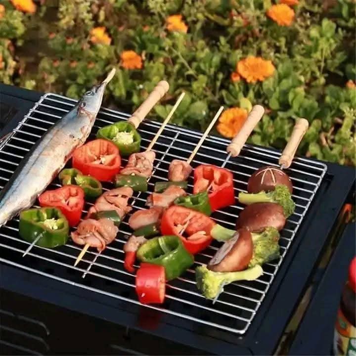 Set de 6 Brochettes Barbecue en Acier Inoxydable