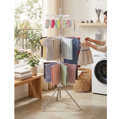 Séchoir à linge vertical pliable