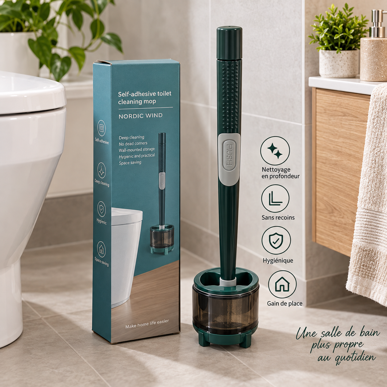 Brosse WC silicone Tunisie - Vue 1