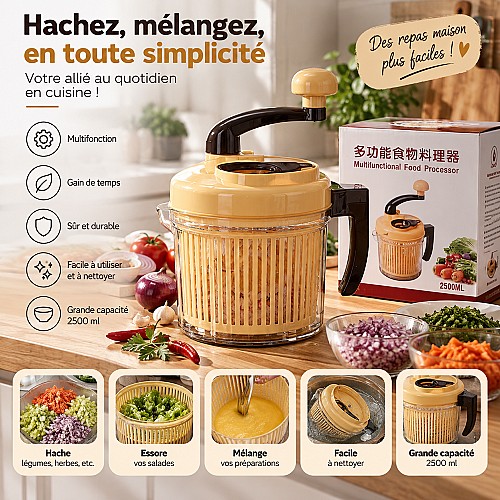 Robot de cuisine manuel multifonction