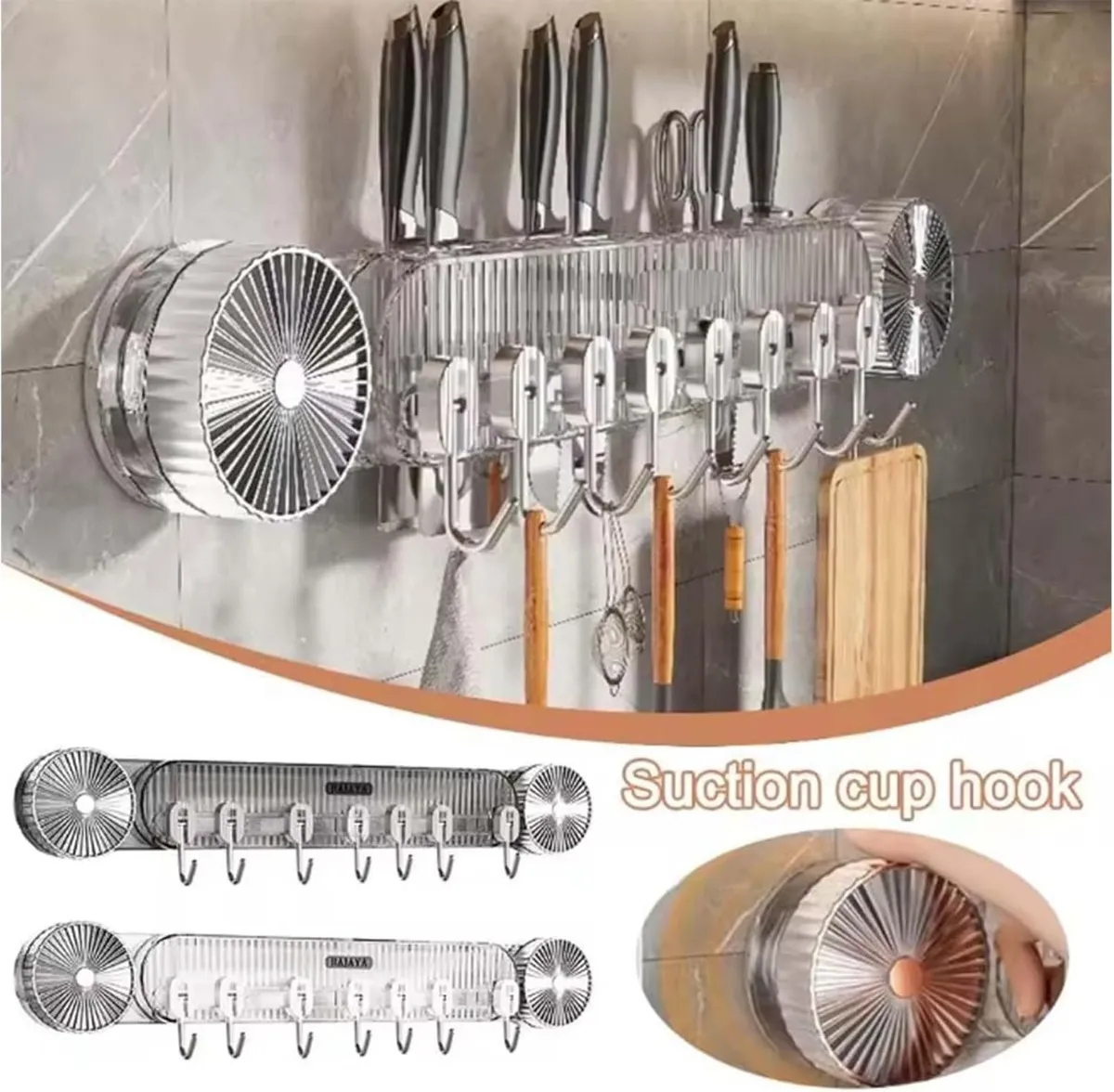 حامل سكاكين جداري بتصميم خطي أنيق