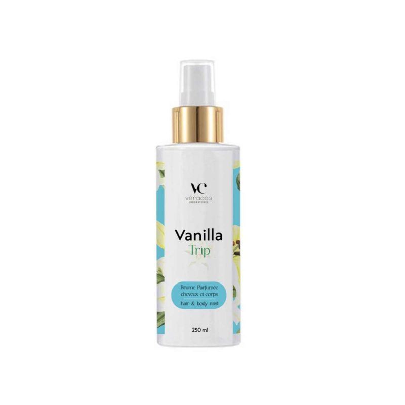 BRUME PARFUMÉE PAILLETÉE CORPS & CHEVEUX, VANILLA TRIP 250 ml