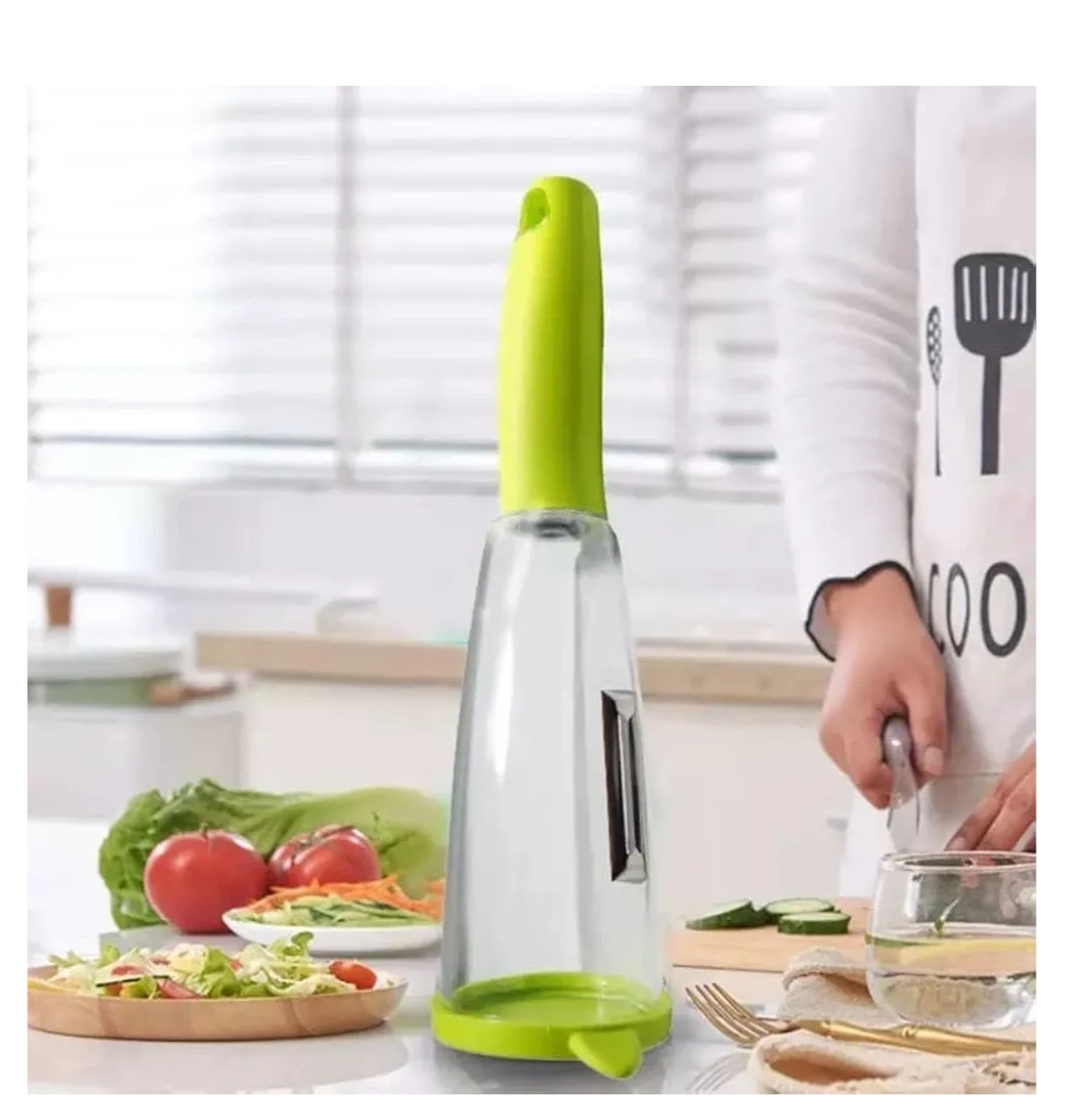 Éplucheur Magique avec Récupérateur de Pelures – Pratique et Efficace