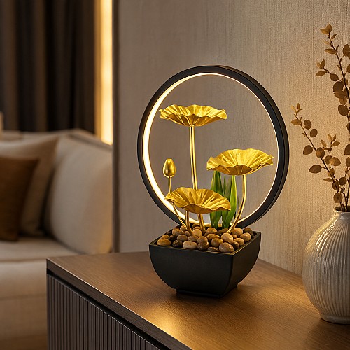 lampe décorative LED en forme de lotus