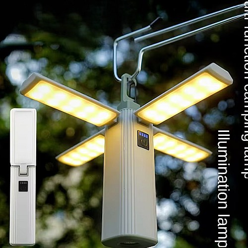 Lampe de Camping LED 4 Panneaux