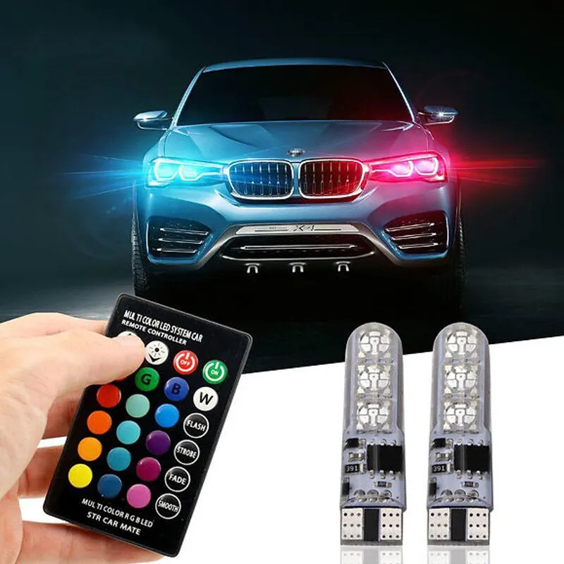 Lampe automatique multicolore de LED - Télécommande infrarouge de rayon