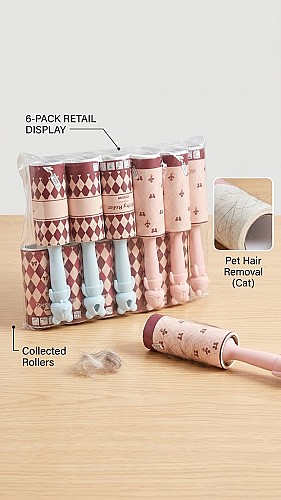 Rouleaux adhésifs anti-peluches