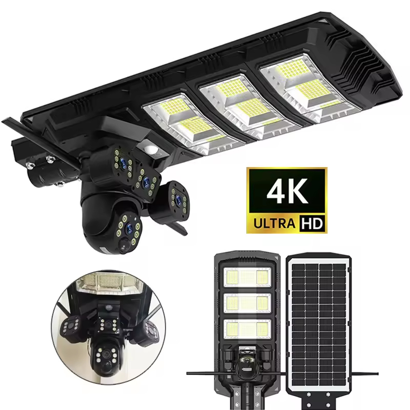 Lampe solaire extérieure avec caméra V380 Pro