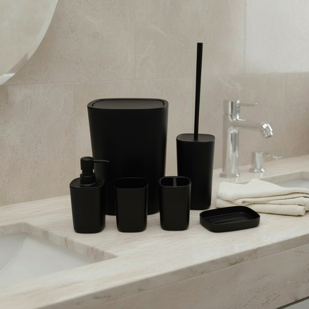 Ensemble accessoires salle de bain 6 pcs 8-40-2