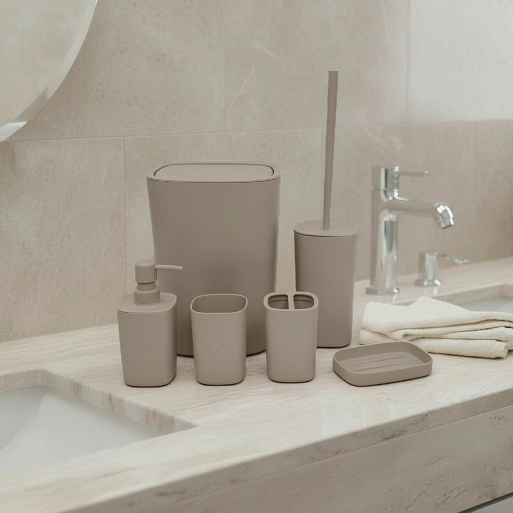 Ensemble accessoires salle de bain 6 pcs 8-40-2
