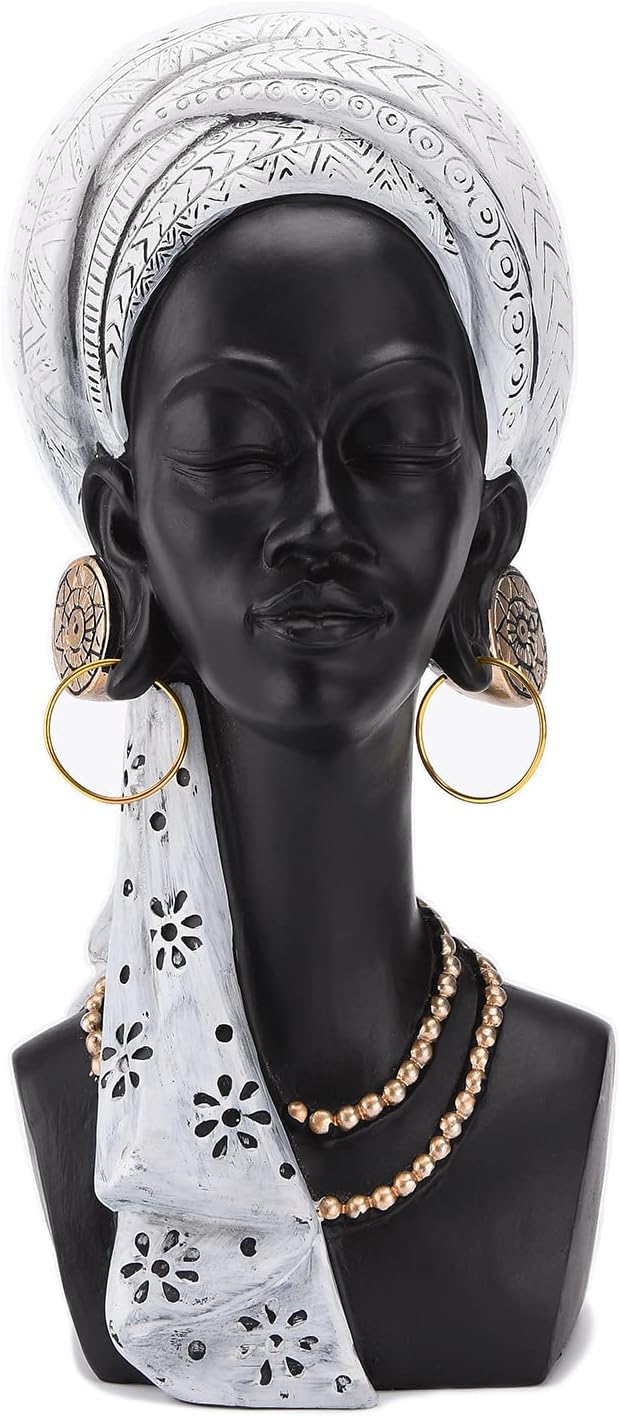Statue Femme Africaine en résine 30 CM