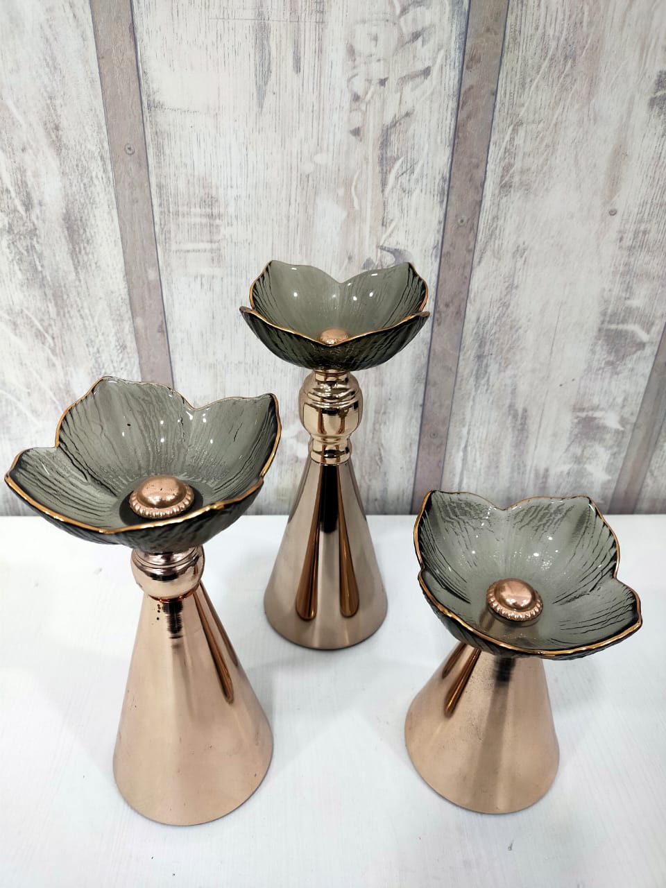 Bonbonnière en verre 4-40-7/8/9