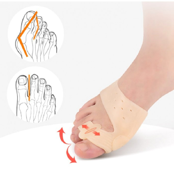 Séparateurs d’Orteils en Silicone – Correcteur Hallux Valgus et Orteils en Marteau