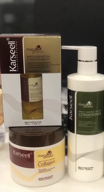 Pack de Soins Capillaires Karseell Collagène & Huile d'Argan (Conditioner + Masque + Sérum)