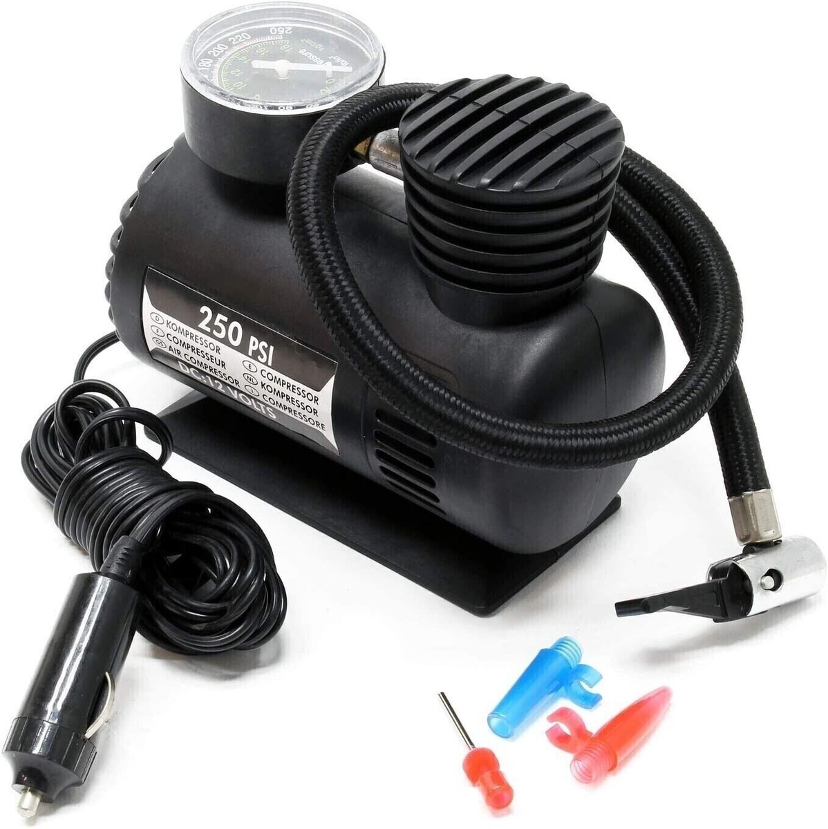 Mini compresseur d’air portable 12V – 300 PSI