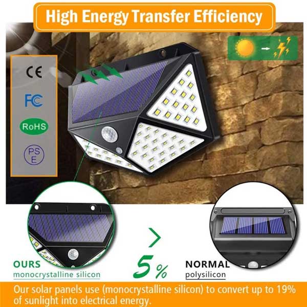 Lampe solaire 100 Led