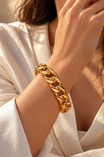 Bracelet Maille Dorée