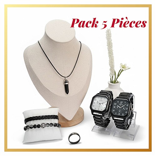 Pack 5 Pièces Montre et Accesoires MA033