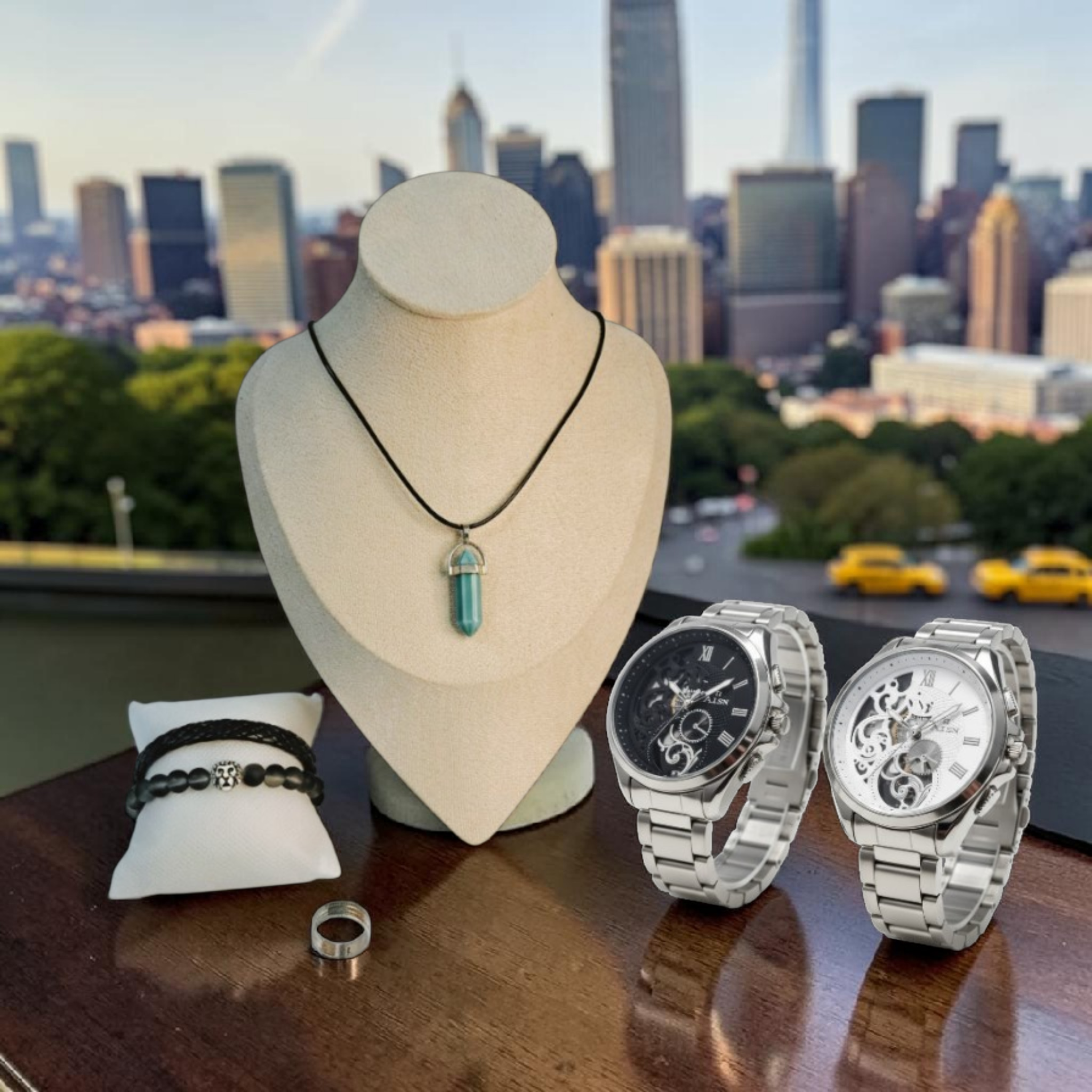 Pack 5 Pièces Montre et Accessoires Homme