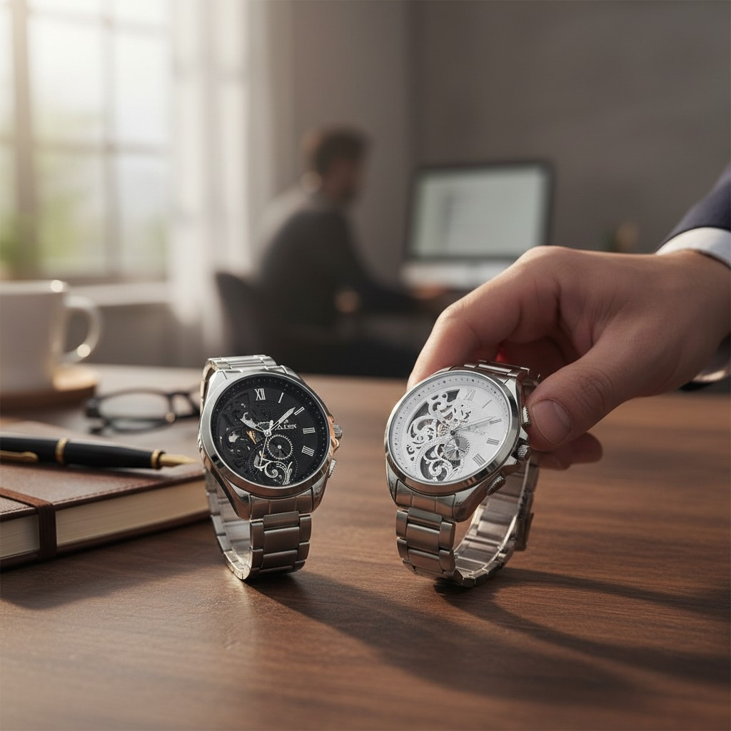 Pack 5 Pièces Montre et Accessoires Homme