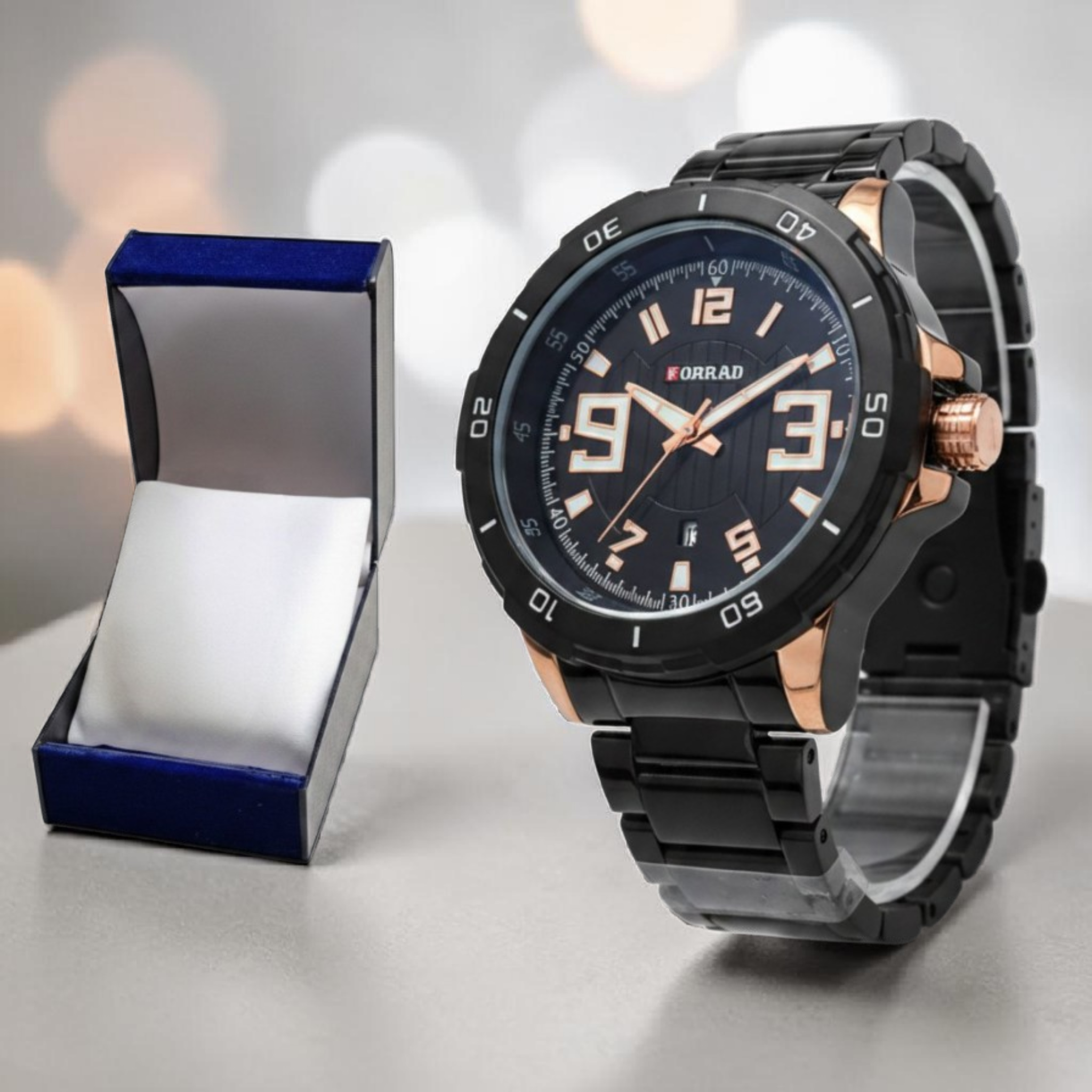 Montre homme black edition avec dateur
