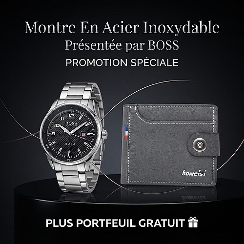 Montre BS Avec Portfeuil Gratuit