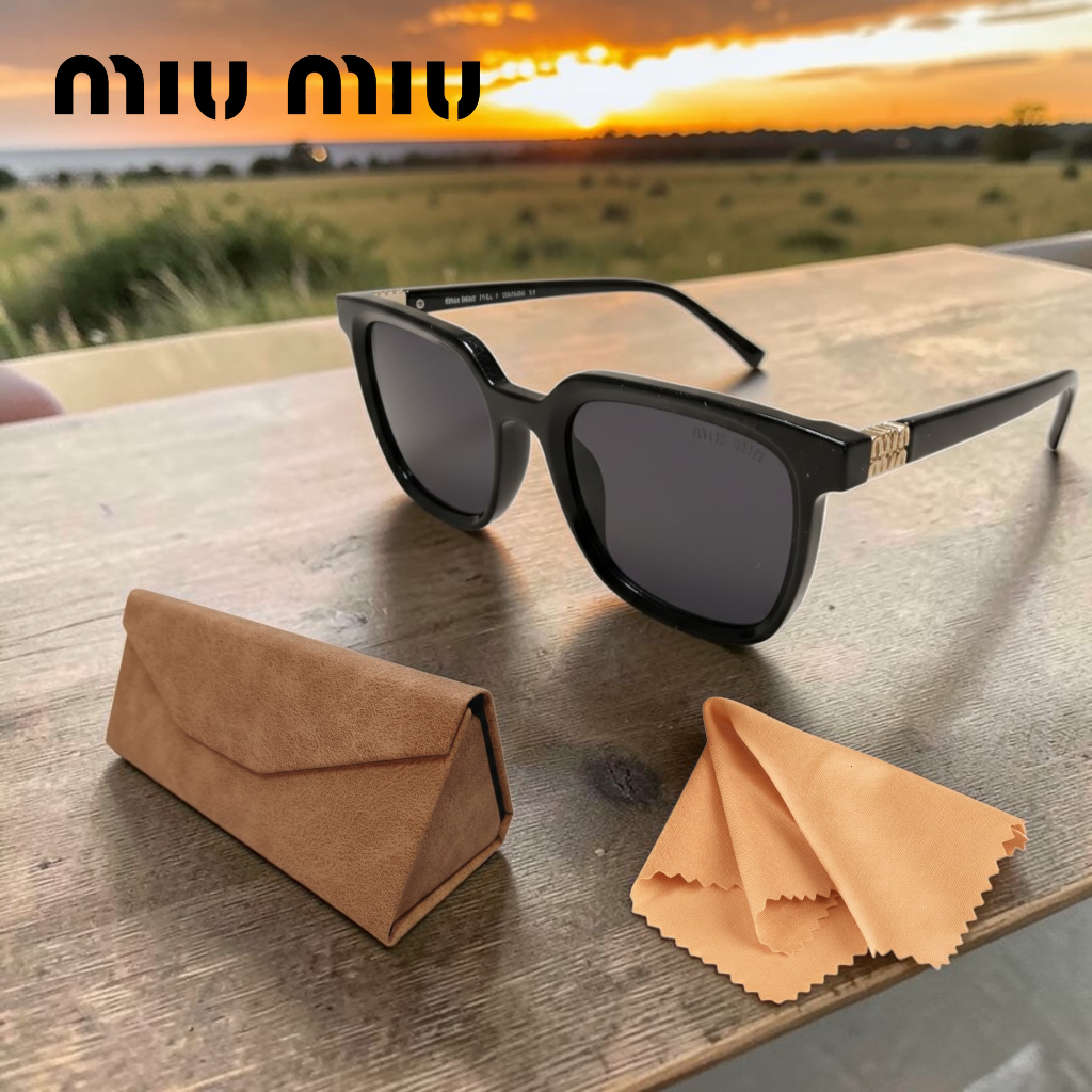 نظارات MIU MIU Wayfarer مع علبة فاخرة