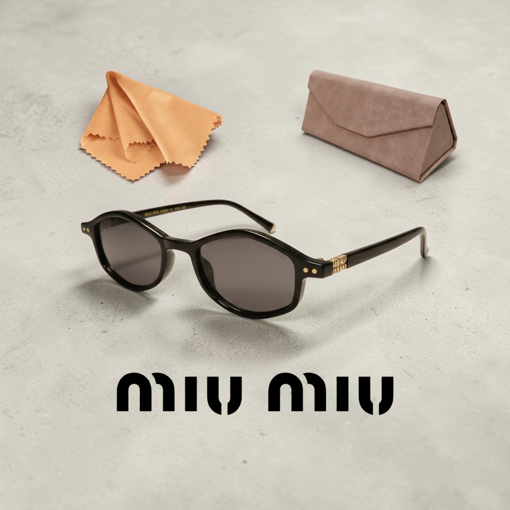 نظارات MIU MIU Hexagon مع علبة فاخرة