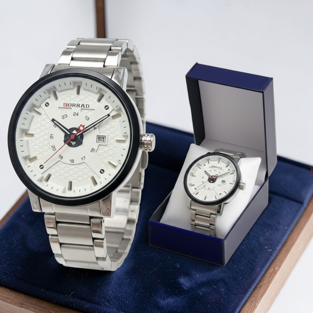 Coffret Montre FORRAD Luxe avec dateur