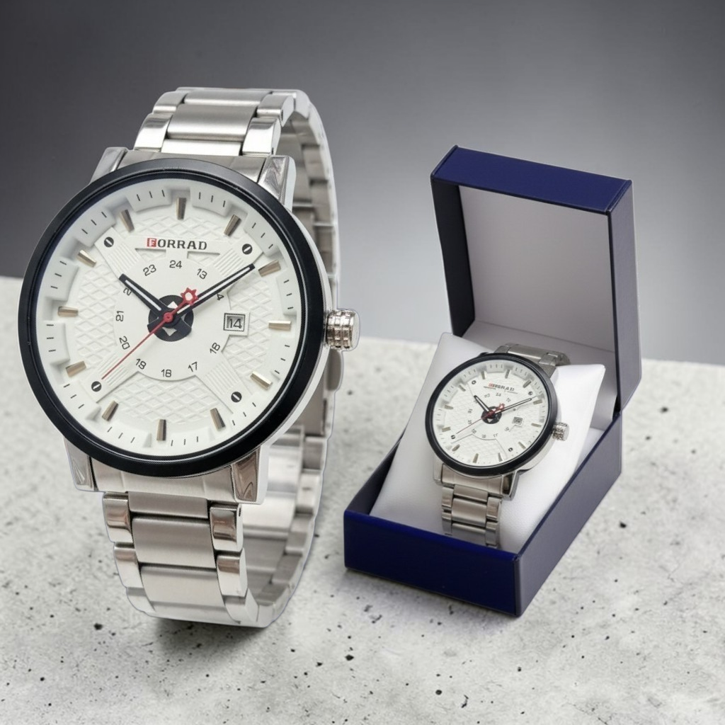 Coffret Montre FORRAD Luxe avec dateur