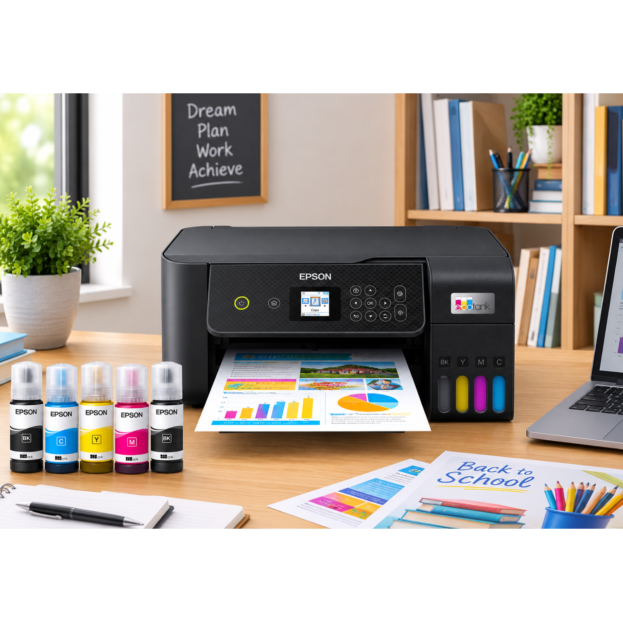 IMPRIMANTE EPSON ECOTANK L3260 A RESERVOIR INTEGRE WIFI 3EN1 COULEUR