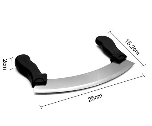 Couteau de cuisine a double poingnee