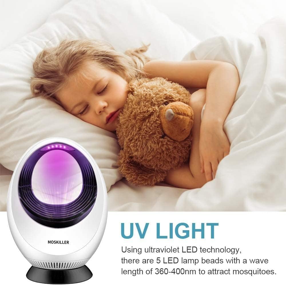 Lampe anti-moustiques silencieuse