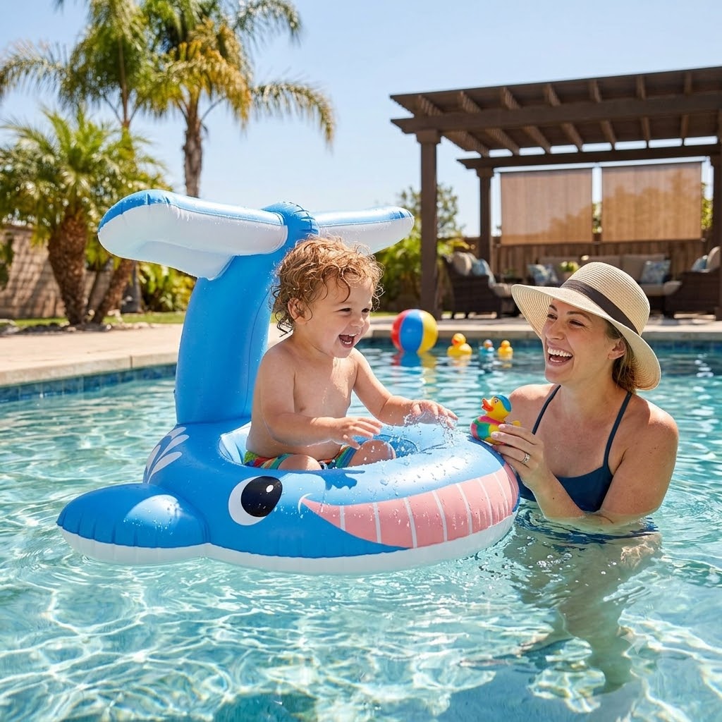 gonflable pour bébé INTEX en forme de baleine bleue