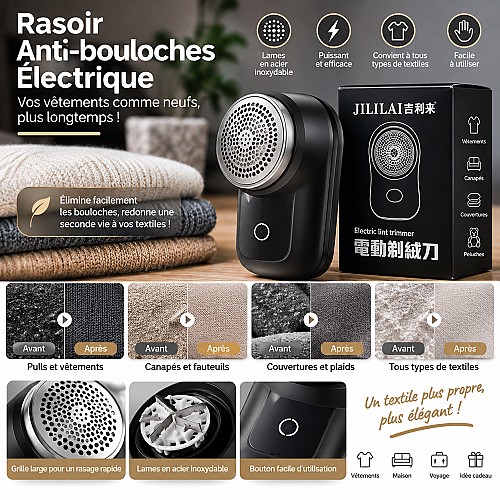 Rasoir Anti-Bouloches Électrique