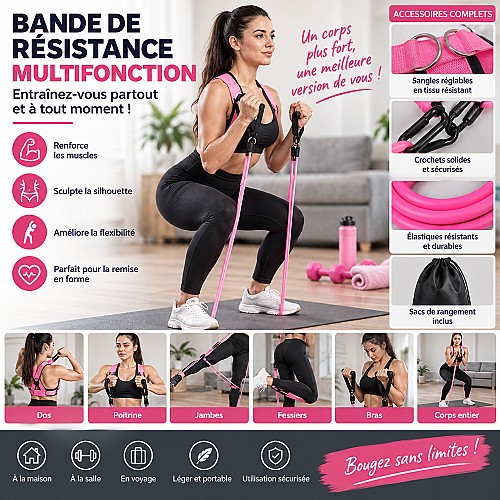 Bande de Résistance Multifonction pour Fitness