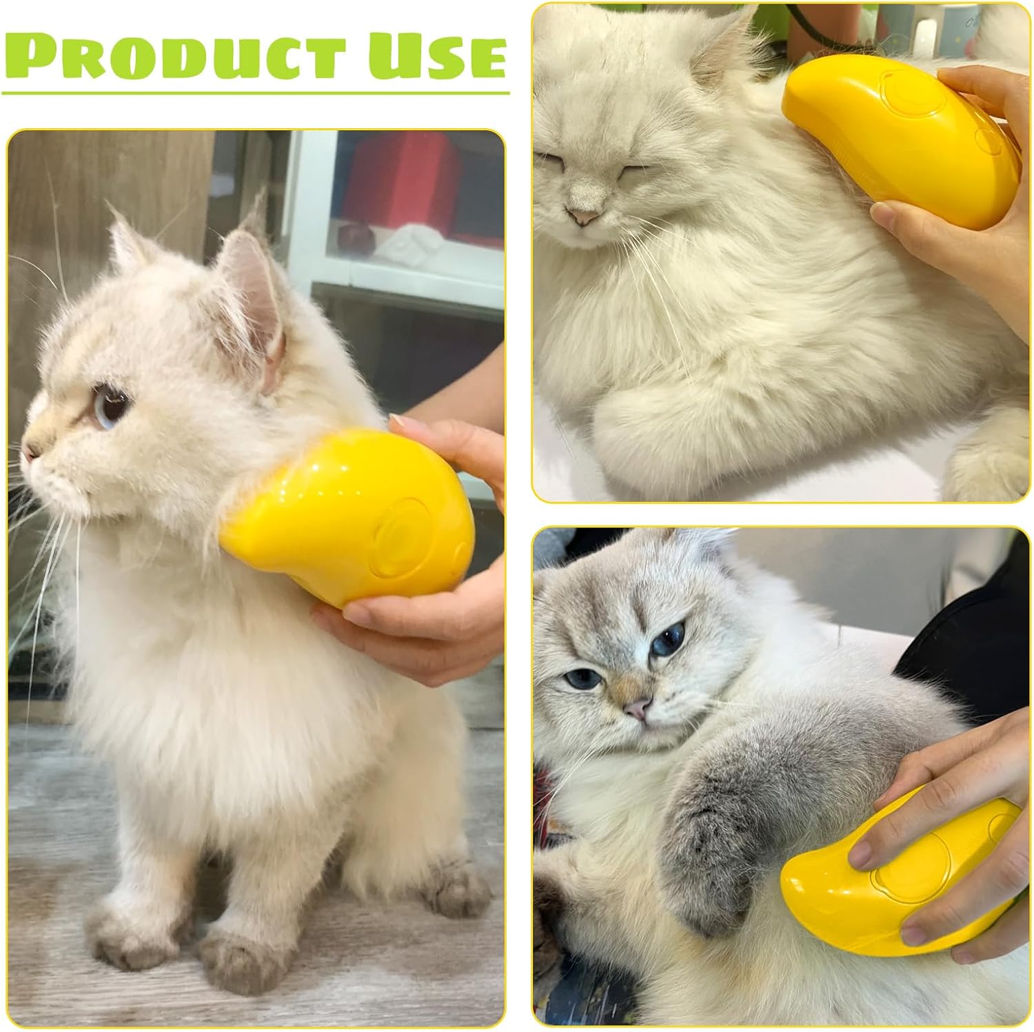 Brosse à vapeur pour chien et chat