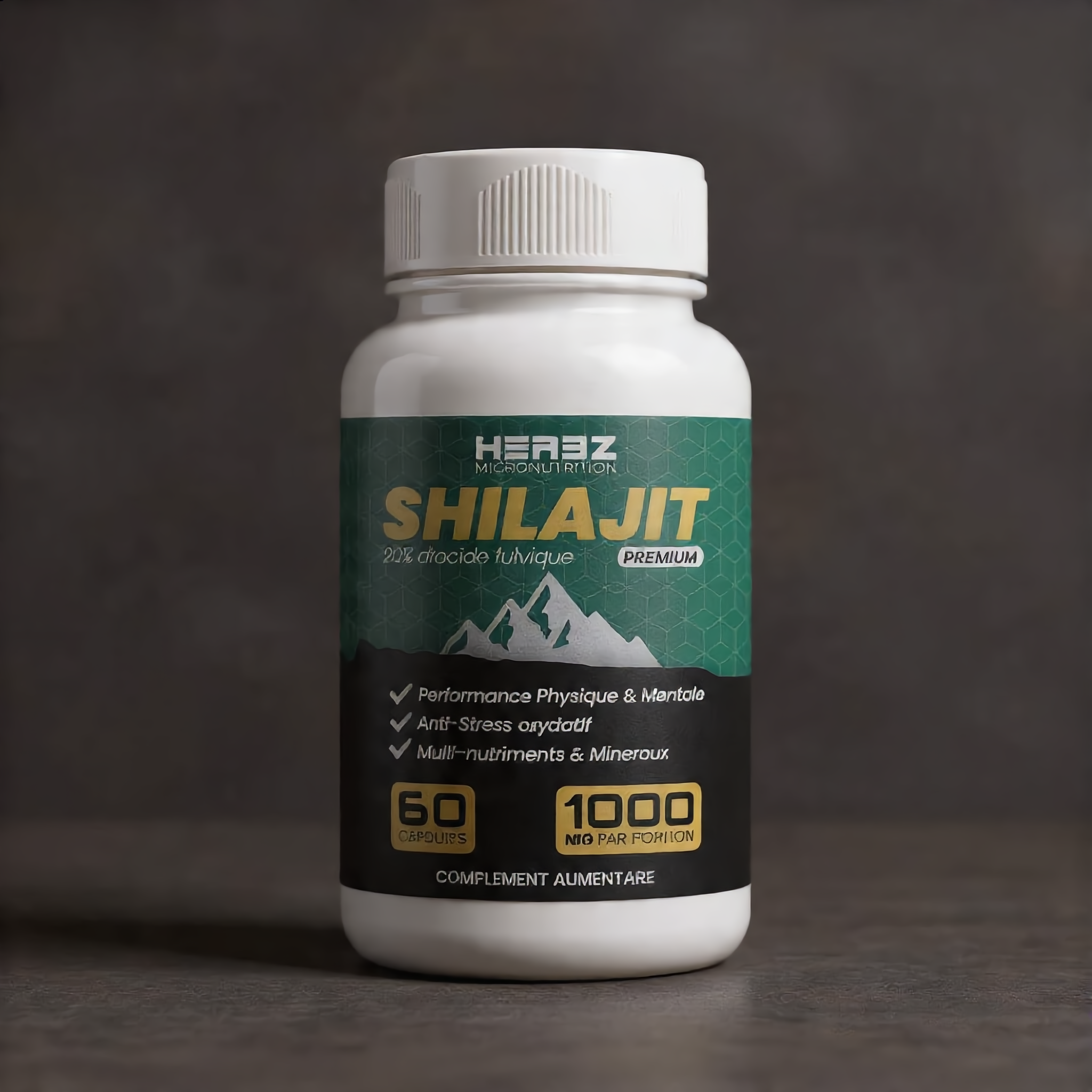 SHILAJIT 20% ACIDE FULVIQUE 60 CAPSULES