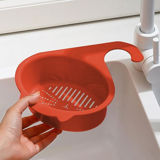 Panier d'égouttage multifonctionnel pour évier de cuisine