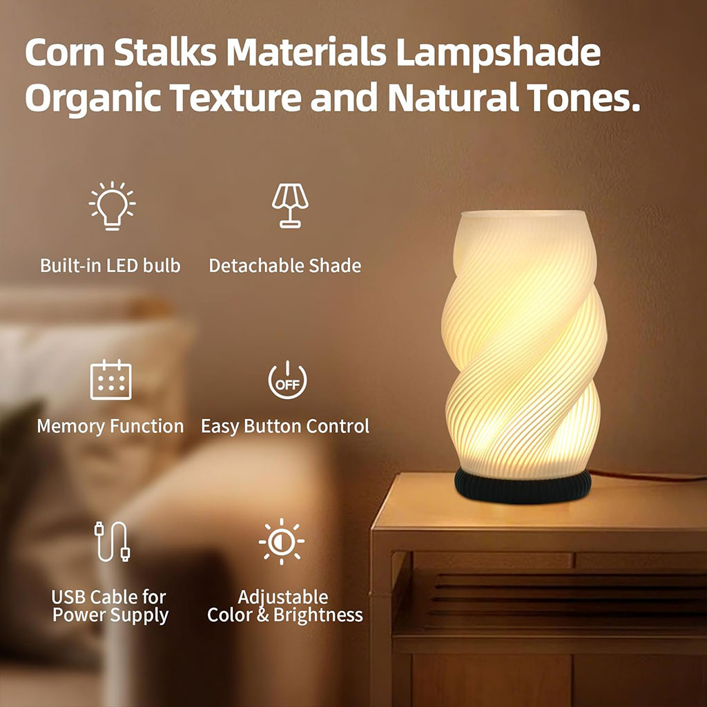 vase lumineux avec 3 couleurs et 9 niveaux de luminosité réglables