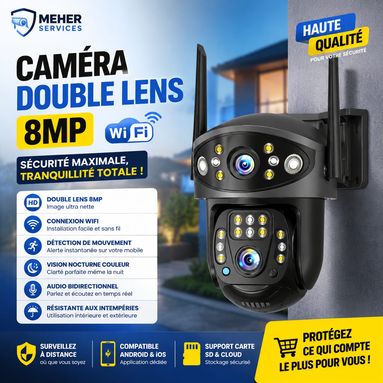 camera double lens wifi-8mp