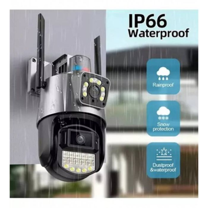 Caméra de Surveillance double Wi-Fi intelligente Jortan 6MP