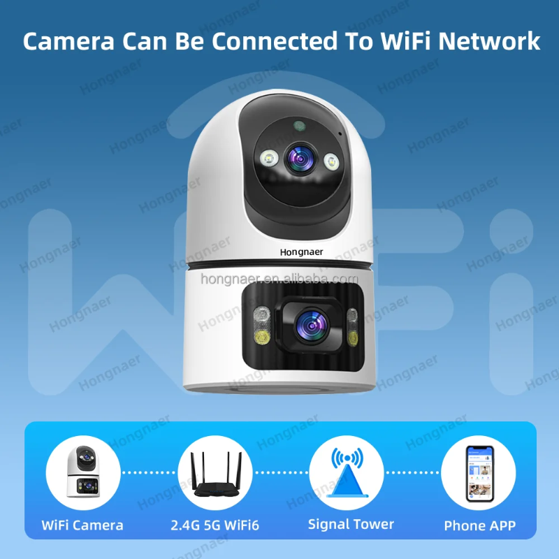 Camera intérieur doublé 4MP WIFI