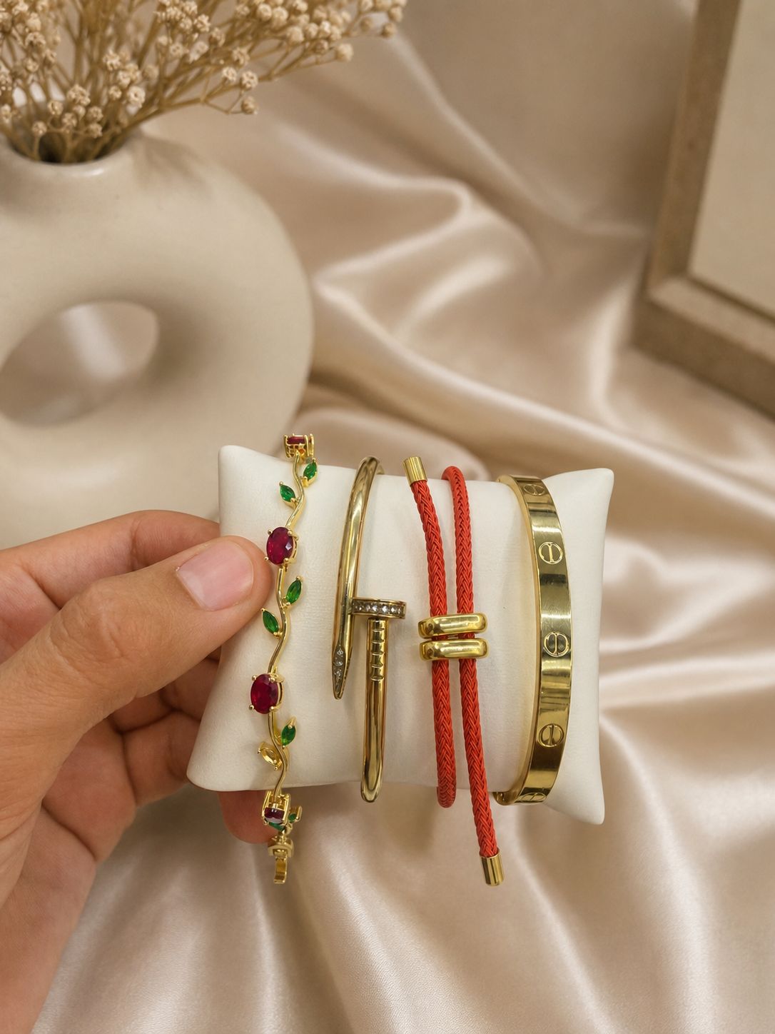 set de bracelets élégants et tendance