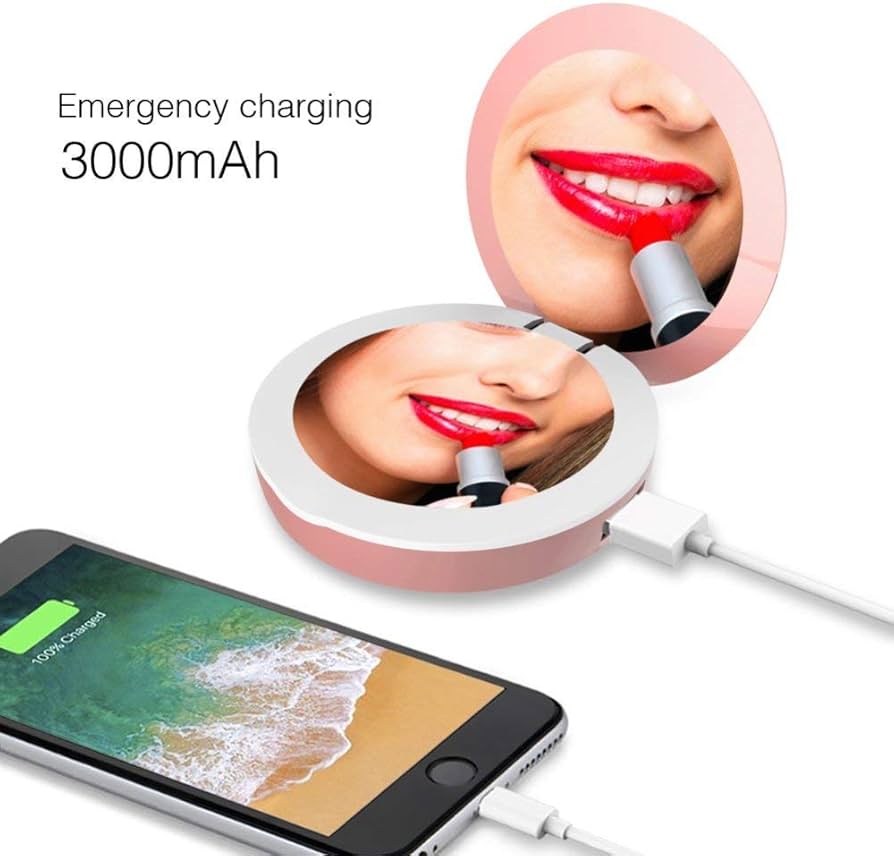 Miroir led avec powerbank