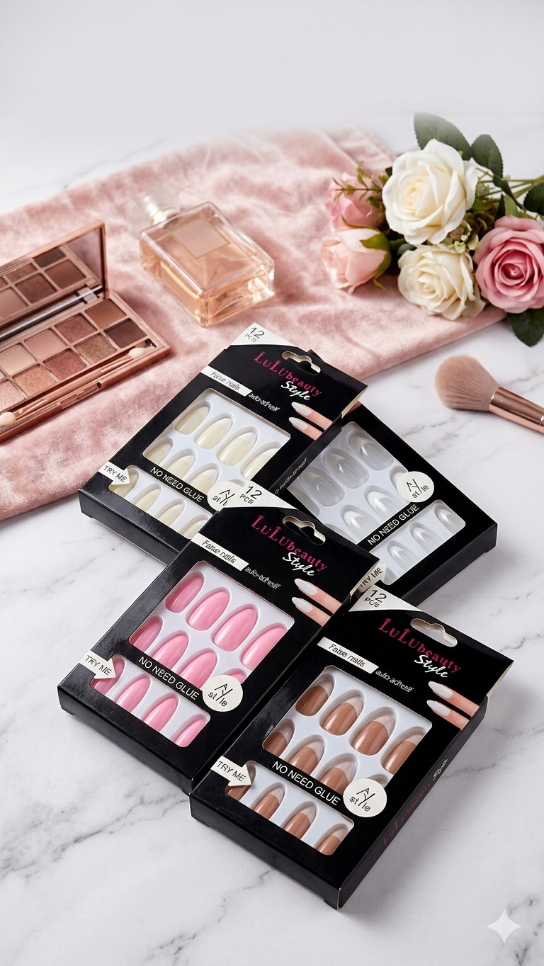 Faux Ongles Adhésifs OPOOLA – Press-On Nails Brillants