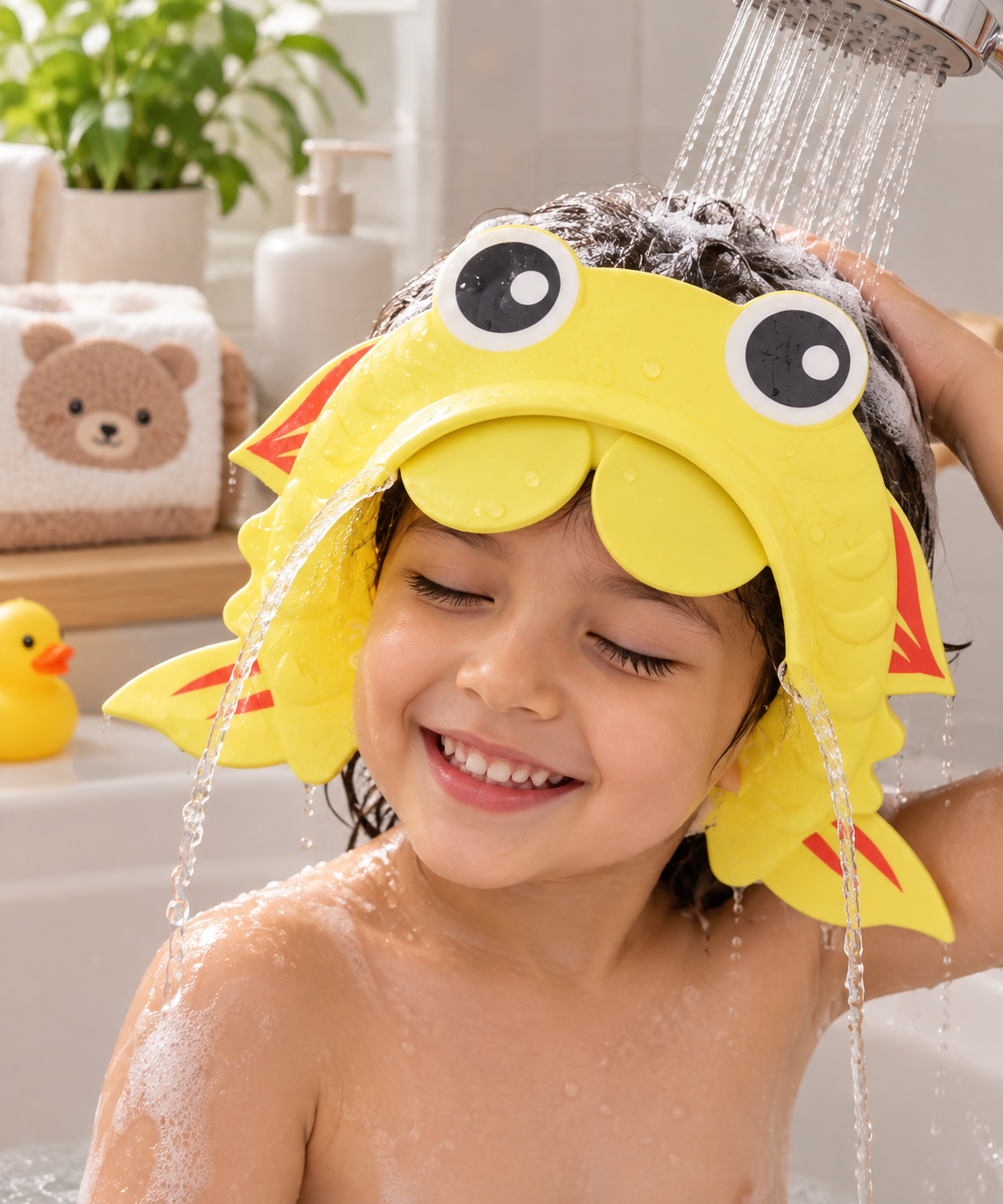 Visière de Bain & Douche Réglable Anti-Éclaboussures pour Enfant 2 Visiere douche enfant Tunisie - Vue 1