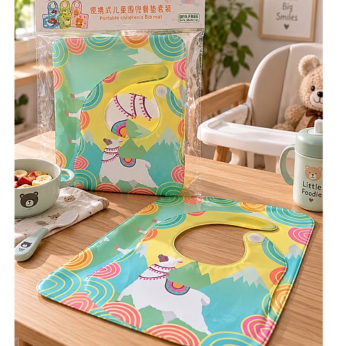 Tapis et bavoir pour bébé