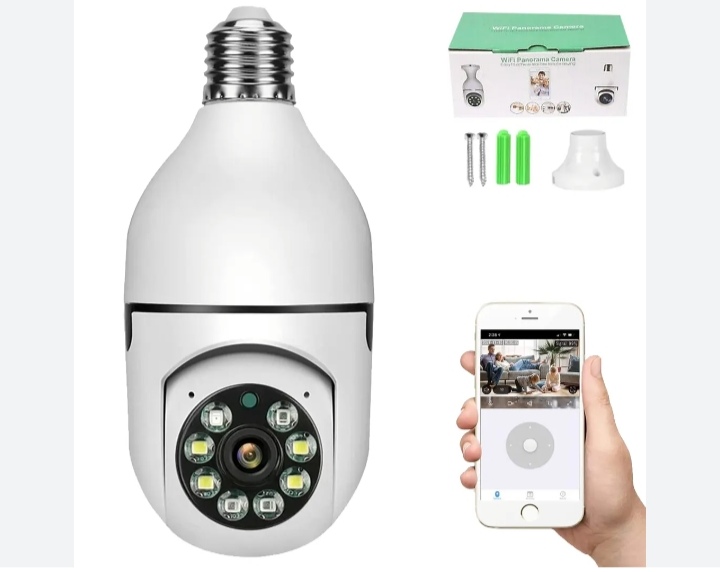 Caméra de Surveillance Ampoule Panorama WiFi