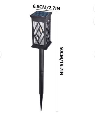 Lampe Solaire de Jardin Design Lanterne LED Blanc Chaud